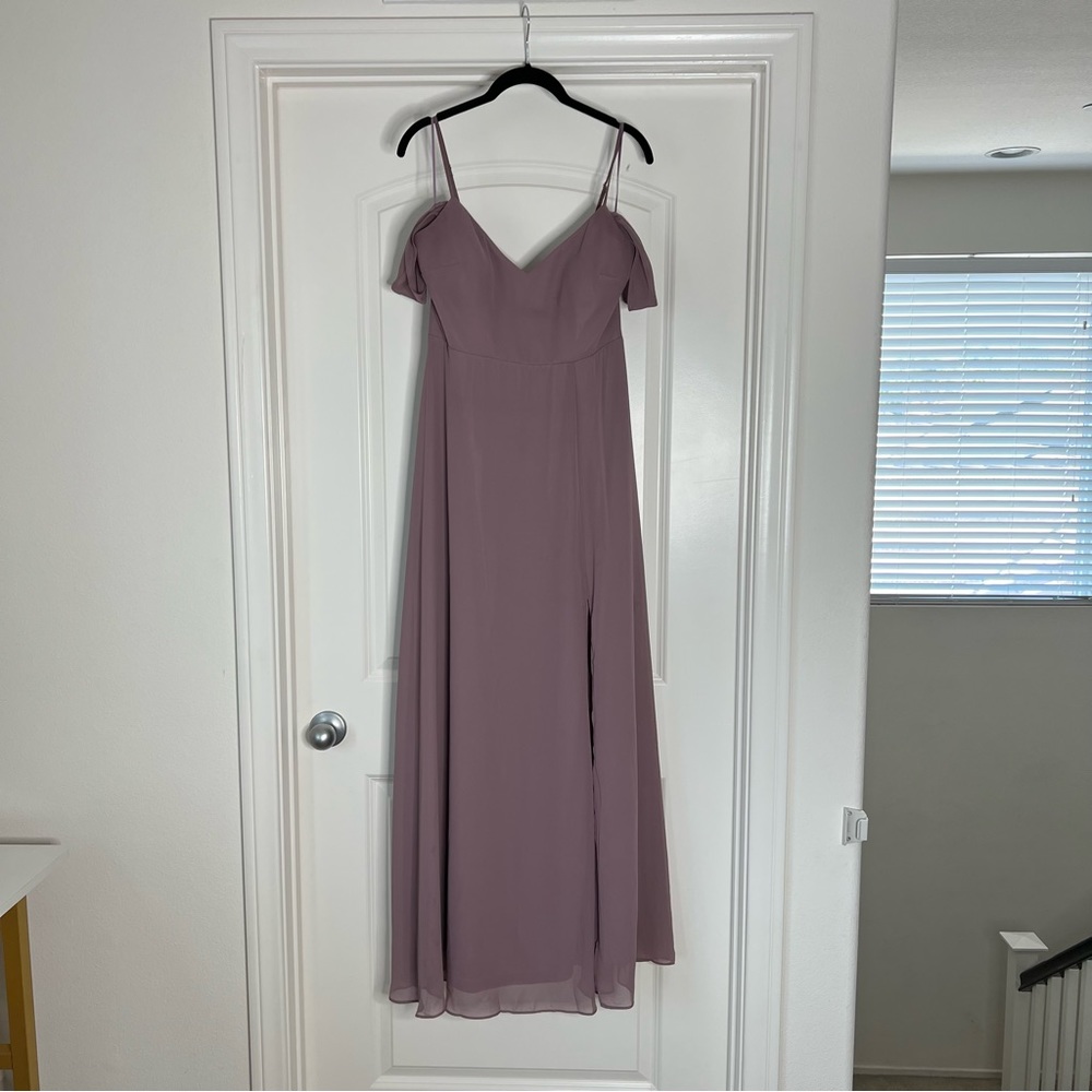 Birdy Grey Devin bridesmaid dress dark mauve
